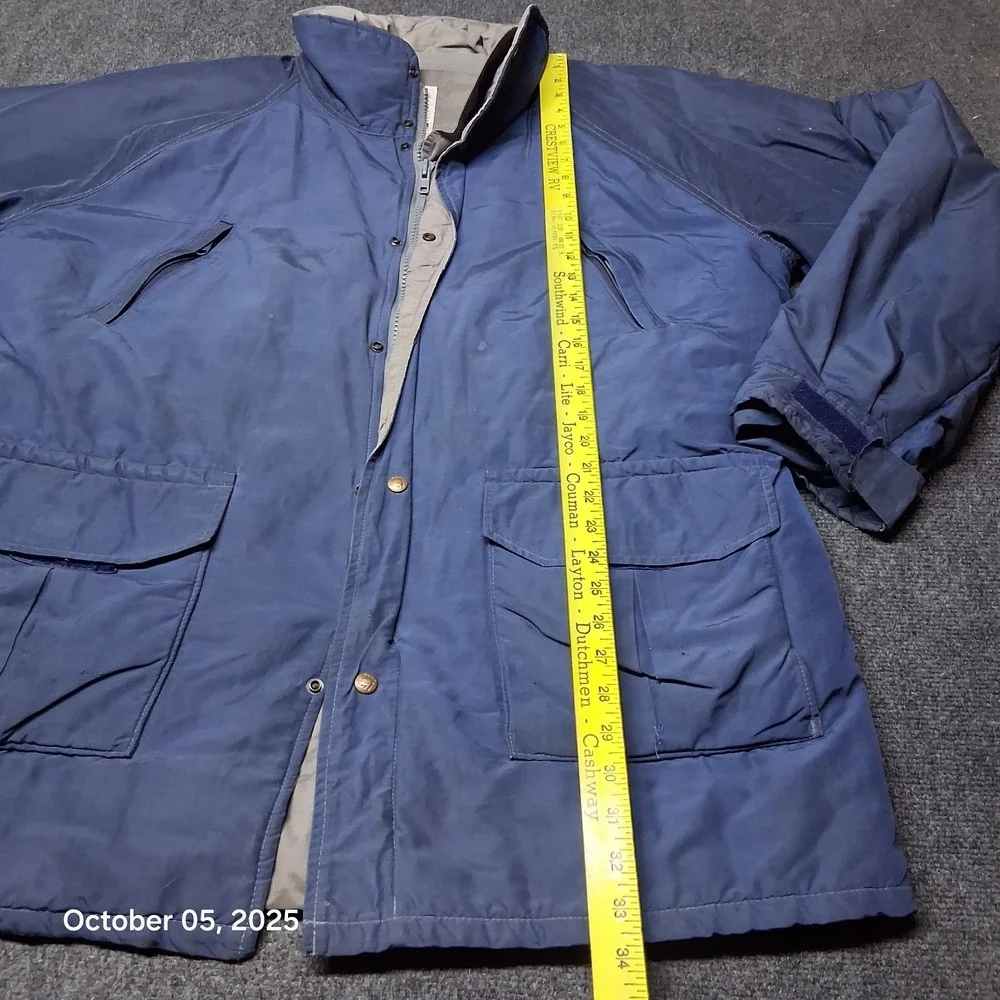 Vintage Columbia Technicloth Chore Jacket Size XXL‎ Blue Outdoor Winter Wear